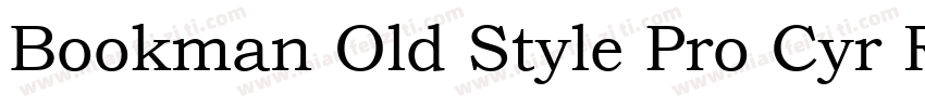 Bookman Old Style Pro Cyr Regular字体转换